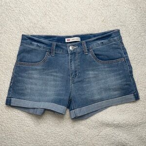 Levi’s Shorty Shorts Stretch Denim Comfy Strechy Size 16 Reg